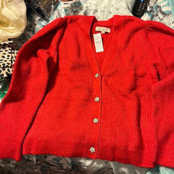 LOFT Sweaters - New loft sweater - red